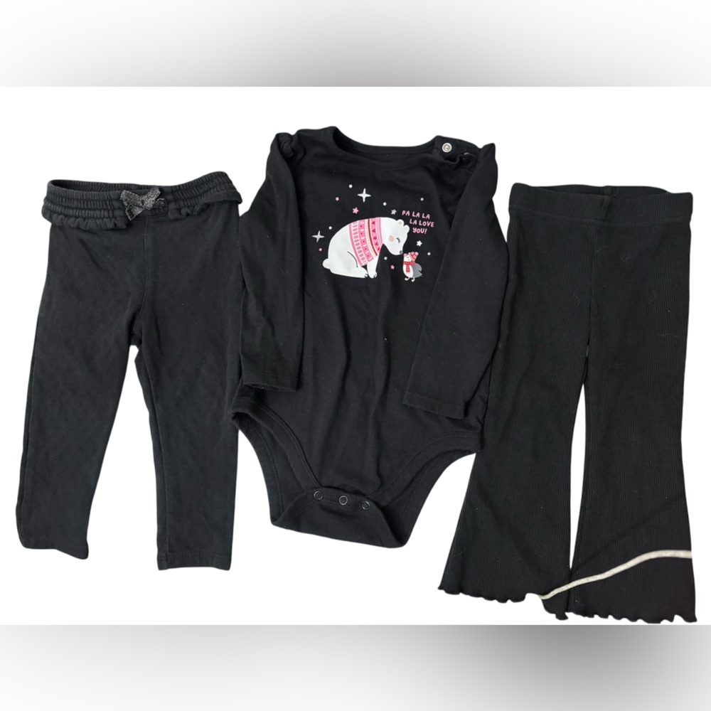 Bundle Garanimals Black Baby Outfit Set